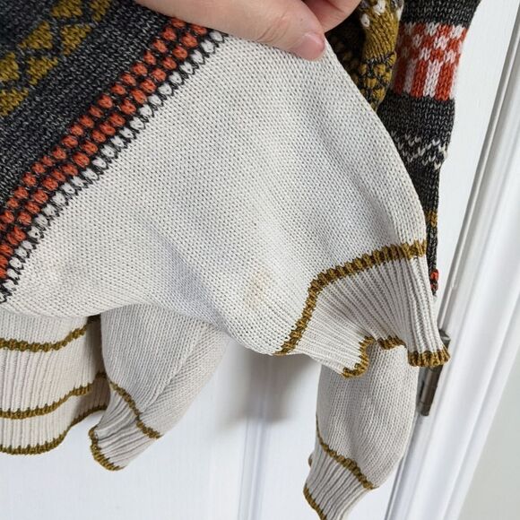 Vintage daddy dad granddad 80s 90s cotton sweaters abstract print XL @M - Picture 9 of 10